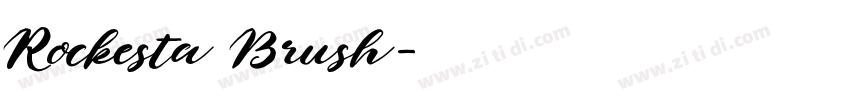 Rockesta Brush字体转换